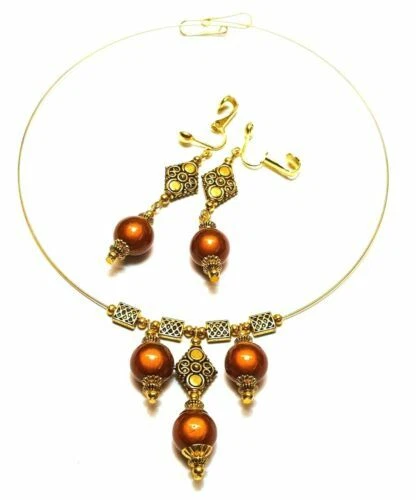 Yellow Gold Plated Costume Jewellery Sets