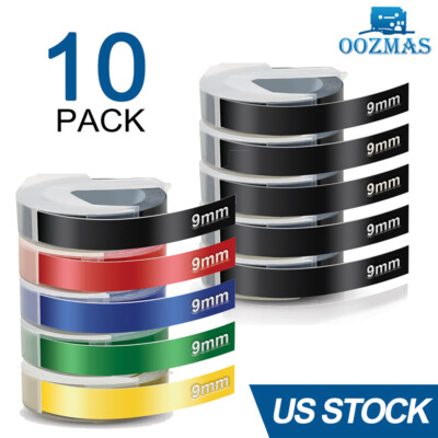 Dymo 3D Embossing Tape 9mm 3/8'' Compatible for Dymo Organizer Xpress Label Maker