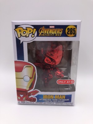 Funko Pop Marvel 285 Avengers Infinity War 34263 Iron Man Red Chrome Special ...
