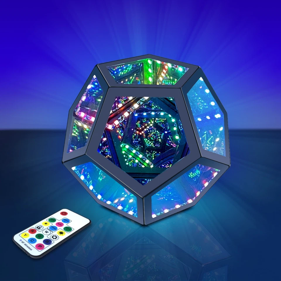 Infinity Dodecahedron LED Gaming Light Cool RGB Art Light Night Light Cool Gifts - Image 4 of 4