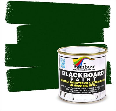 Chalkboard Blackboard Paint - Green 8.5oz - Brush on Wood or Any Surface - Matte