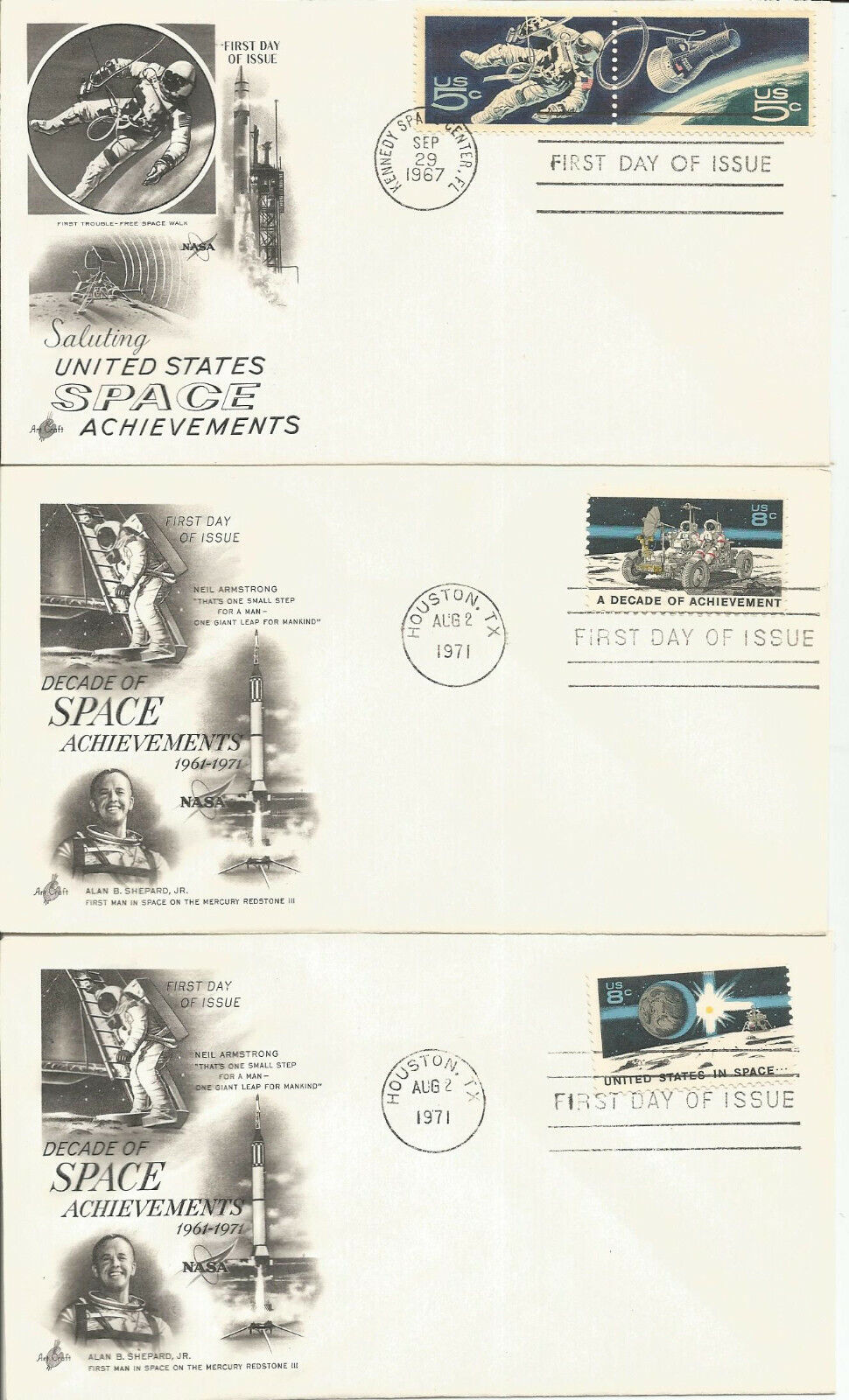 3 SPACE Regular store Inexpensive FDC'S