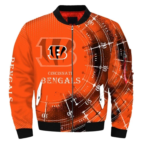 Cincinnati Bengals Men's Flight Bomber Jacket