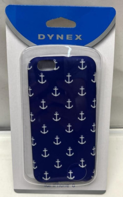 NEW Dynex Apple iPhone 8 7 6 6S SE BLUE White Anchors Phone Case DX-MA643AB