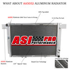 4 Row Aluminum Radiator For 1990-2002 Mercedes Benz R129 SL500 500SL V8 AT/MT