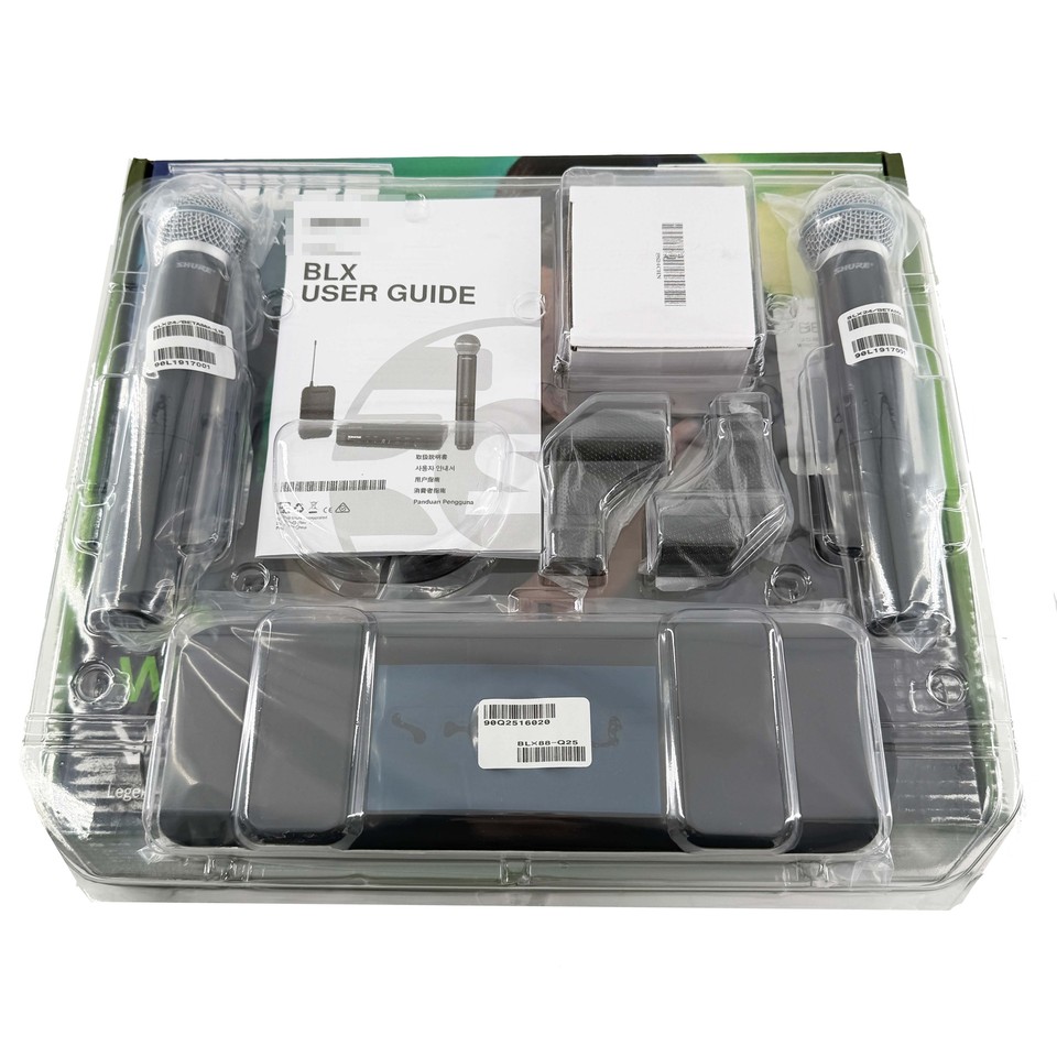 NEW Wireless Vocal System BLX288 / Beta58A w/2 BETA58 Microphones Express US