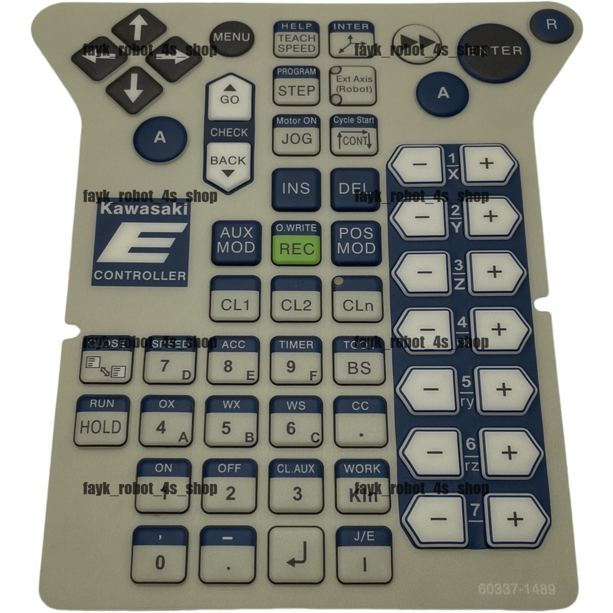 New 60337-1489 Button membrane film F Kawasaki robot teach pendant