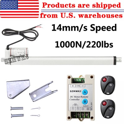 1000N Electric Linear Actuator 330 Pound Max Lift Heavy Duty18'' 12V DC Motor IG
