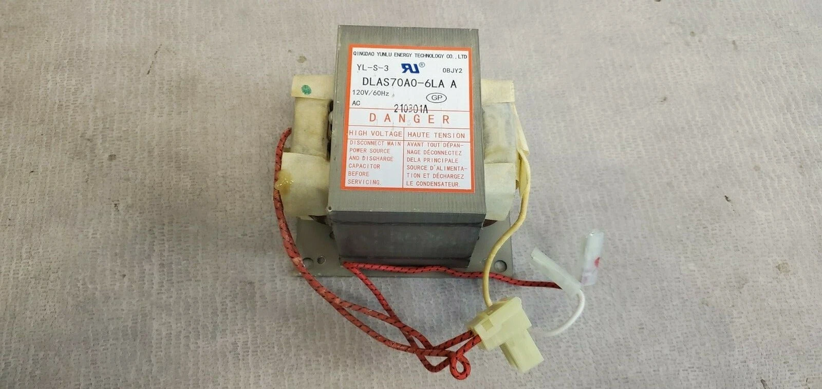 DLAS70A0- 6LA A OEM New Microwave Transformer Assy YL-S-3