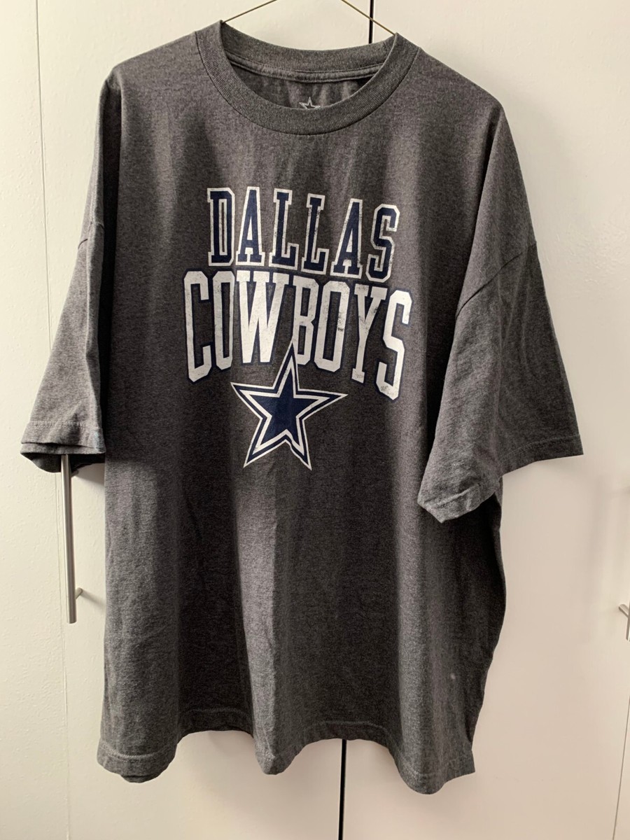 Dallas Cowboys Authentic NFL Men's Gray T-Shirt Size 4XL
