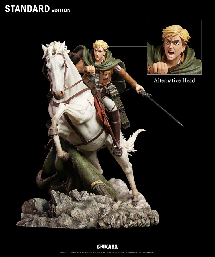 CHIKARA Studio Attack On Titan Erwin Smith Resin Statue Normal