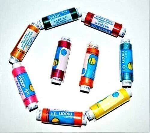 Polyester Thread Spoon Spun Sewing Assorted Multi Color Threads 147 Yard- 100pcs - Image 2 of 4