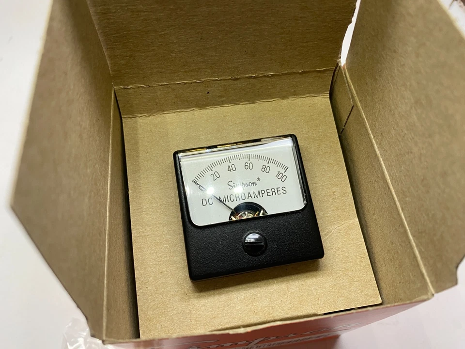 SIMPSON 04295 1.5" Analog DC Current Panel Meter (0 - 100V) - Prepaid Shipping - Image 2 of 4