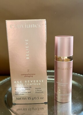 $87 EXUVIENCE Believe  Age Reverse Eye Contour 0.5 oz Angiaging Firms Lifts NEW