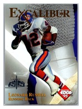 1995 Collector's Edge Excalibur 22K Sword Stone Silver Leonard Russell 14 TC8779