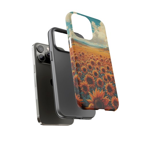 Phone Case for iPhone, Pixel, Galaxy - Sunflower Field Floral Sky Flower Cover - Picture 28 of 191