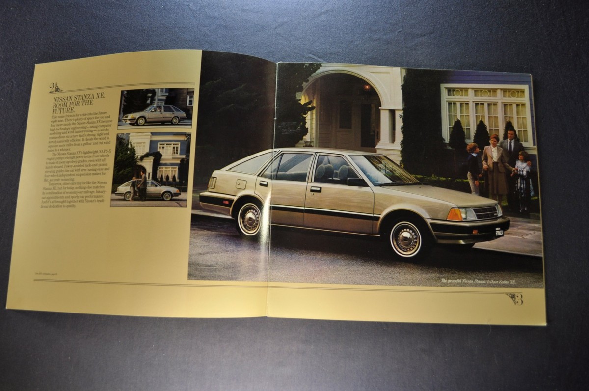 1983 Nissan Stanza Catalog Sales Brochure Sedan Excellent Original