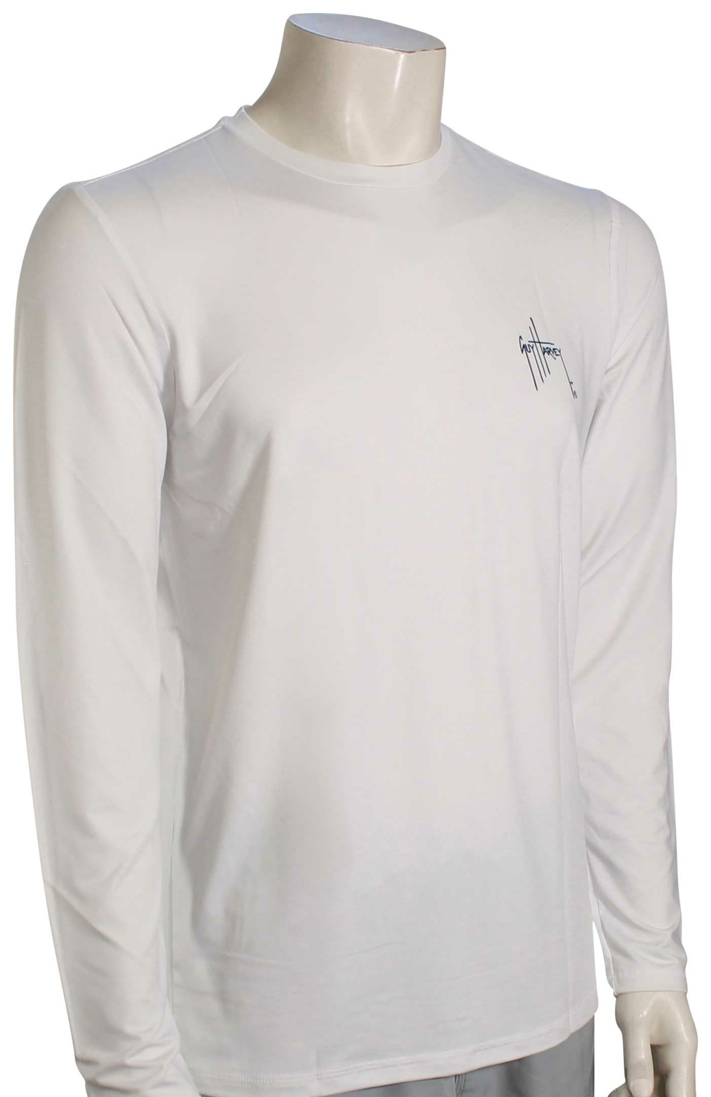 Рубашка для серфинга Guy Harvey Scribble Marlin LS — ярко-белая — новинка