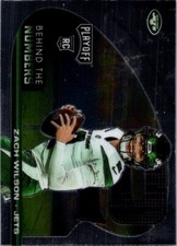 2021 Panini Playoff Football Zach Wilson Behind The Numbers Rookie #BTN-ZWI Jets