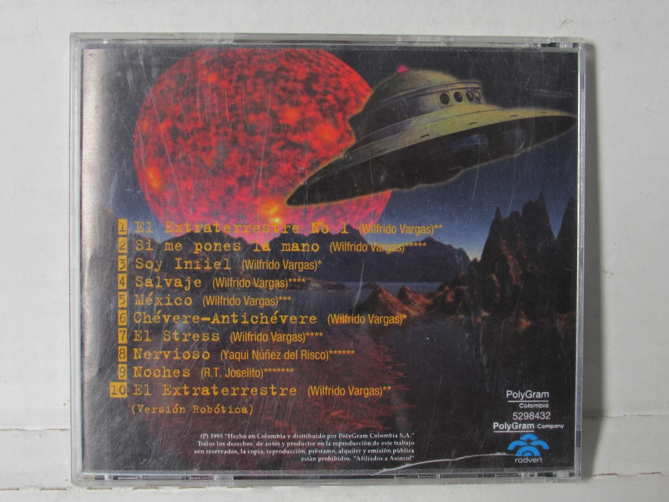 Wilfrido Vargas El Extraterrestre 1997 CD album Tropicale bachata buy2 get1 FREE Foto 2 de 3
