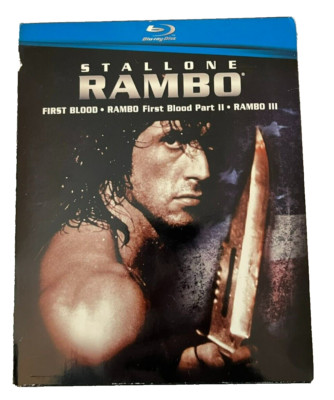 Rambo Trilogy Blu-ray 2008, 3-Disc Box Set Collection 1 2 3 First Blood Stallone