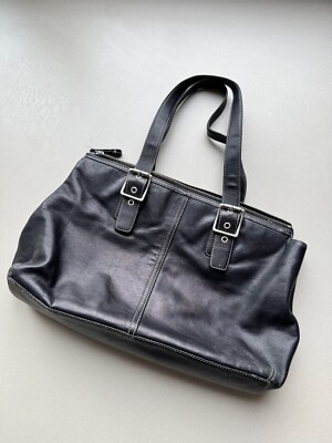 Coach Black Leather Bag Archive | eBay