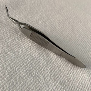 Self Closing Angled Fine Tip Forceps Tweezers USA