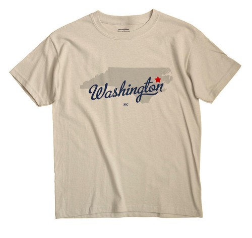 Washington North Carolina NC T-Shirt MAP - Picture 3 of 6