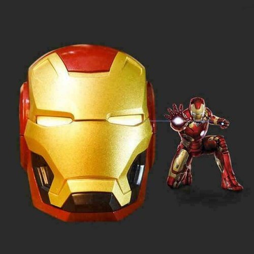 Iron-Man Bluetooth Speaker Marvel Avenger wireless eye with white light gold - Picture 6 of 7
