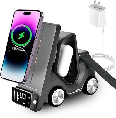 T20 Smart Desktop Wireless 5-in-1 Multi-Functional Truck Charger