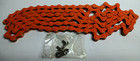 NOS KMC Single Speed Chain in Orange 1/2" x 1/8" x 112L  Model Z410 — photo 3