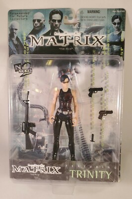 2000 N2 Toys The Matrix Series 1 - Trinity: Sleeveless Sealed MOC 