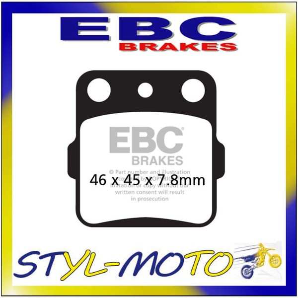 FA084TT BeläGe Sinter Vorne EBC Yamaha YFM 660 F Grizzly 2002-2004-image