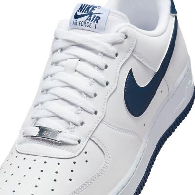 Nike Air Force 1 '07 White Midnight Navy FJ4146-104 Men's Size | eBay