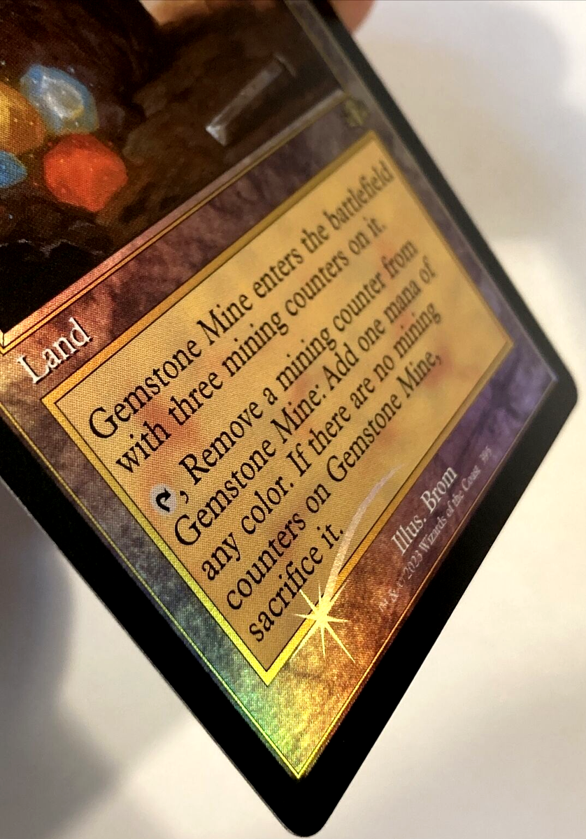MTG Gemstone Mine *RETRO FRAME FOIL* Dominaria Remastered 395 NM