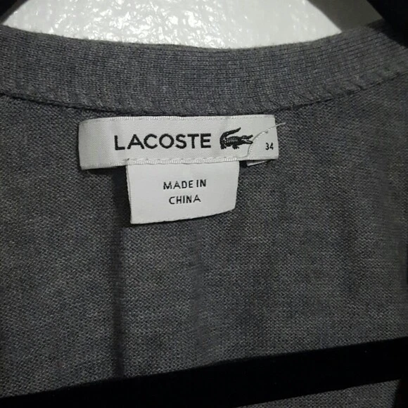Lacoste Women Cardigan Sweater Size 34 XS