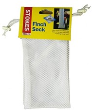 Stokes Select 38048 Sock Finch Bird Feeder, 1 lb Capacity, Plastic, White