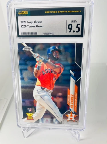2020 Topps Chrome Yordan Alvarez #200~ CSG 9.5  ASTROS RC
