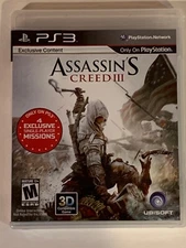 Assassin's Creed III (Sony PlayStation 3, 2012) Mint Disk