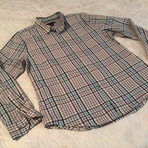 Structure Mens Shirt Size Large Button Up Long Sleeve Plaid - Picture 3 of 4