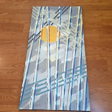 Joseph Hawa Painting Technology and the Sun 2009 Acrylic Canvas Titled Signed