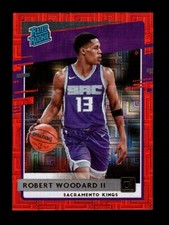 2020-21 DONRUSS CHOICE RED SQUARES #219 ROBERT WOODARD II RC 63/99 CORNER DING