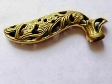 Antique Leaf Design Head Antique Handle Only For Cane Walking Stick-Only Handle