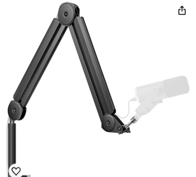 InnoGear Mic Boom Arm Microphone Stand Cable Management for Blue Yeti FIFINE AM8