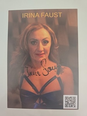 IRINA FAUST Autogramm Autograph Signiert Signed Original Autogrammkarte 