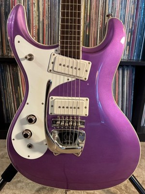 Hallmark 60 Custom Mosrite-style Lefty Left Handed Electric Guitar OHSC RARE!