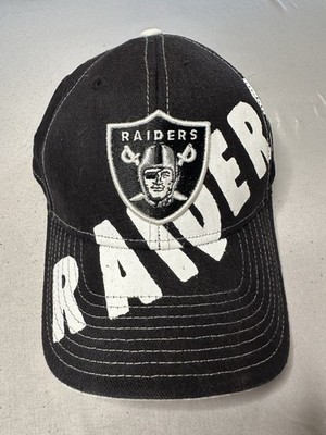 Reebok NFL Oakland Raiders Black/White Cap Hat Officially Licensed Football
