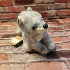 "The Petting Zoo" Stuffed Plush 6" Wild Onez Grey Wolf NWT