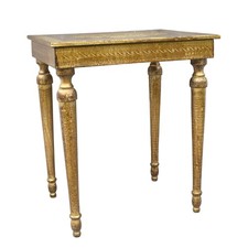 Tavolo fiorentino italiano vintage colore oro, mobili veneziani sarebbero per