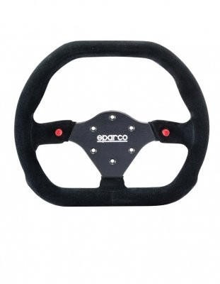 Sparco 015P310F2SN P 310 Competition Steering Wheel Flat Black Suede 310 mm